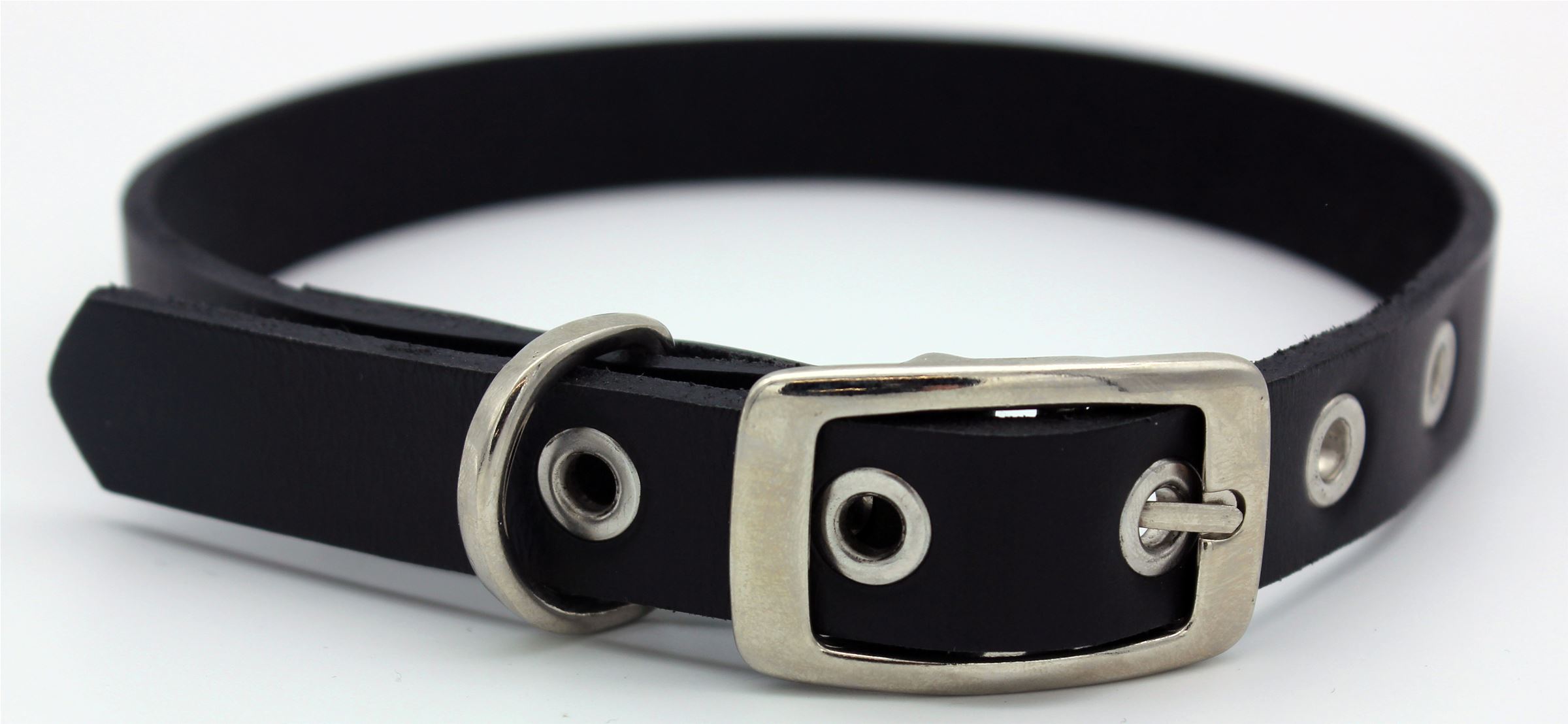 20mm Genuine Leather Collar Stud Detail (129354)